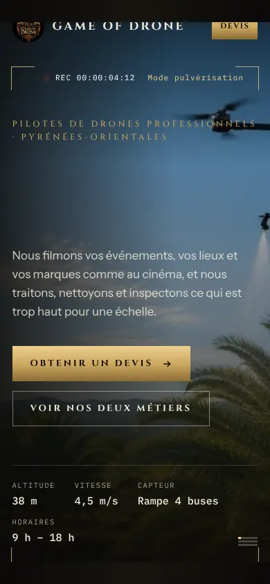 Game of Drone sur mobile