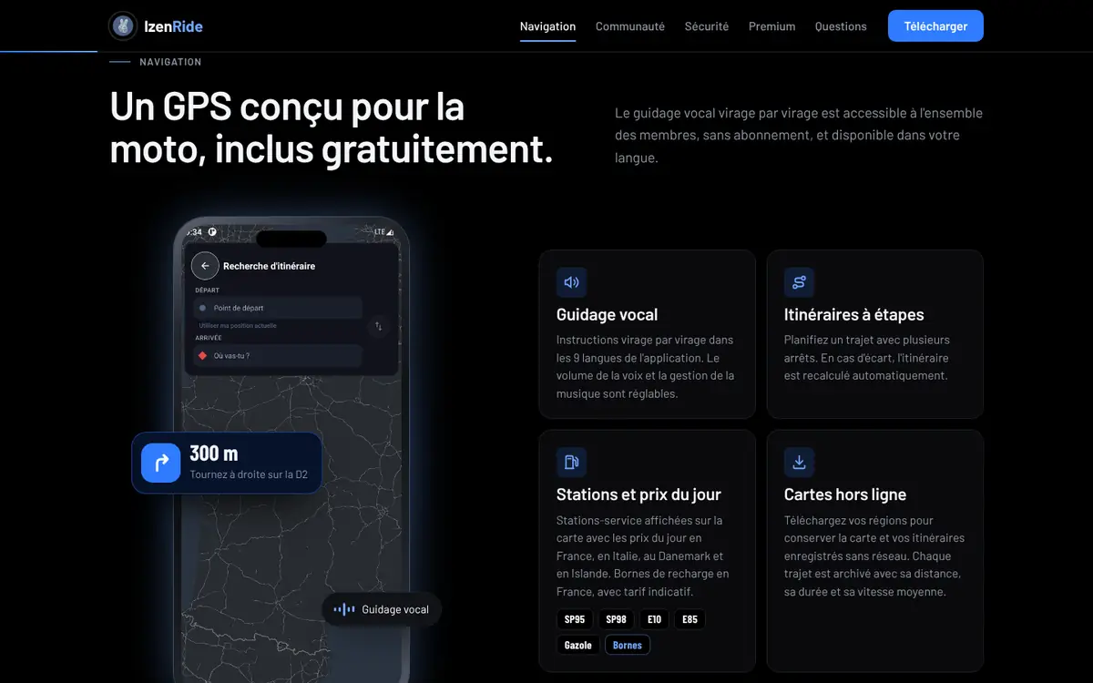 IzenRide : navigation GPS